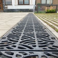 Zichtbare waterafvoer
